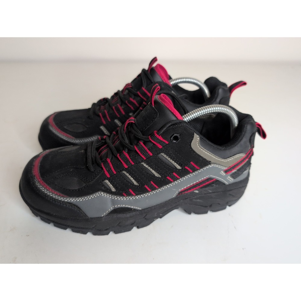 SR Max Slip Resistant Solid Black/Red Shoes SRM4600 Men's US Size 9 Lace Up